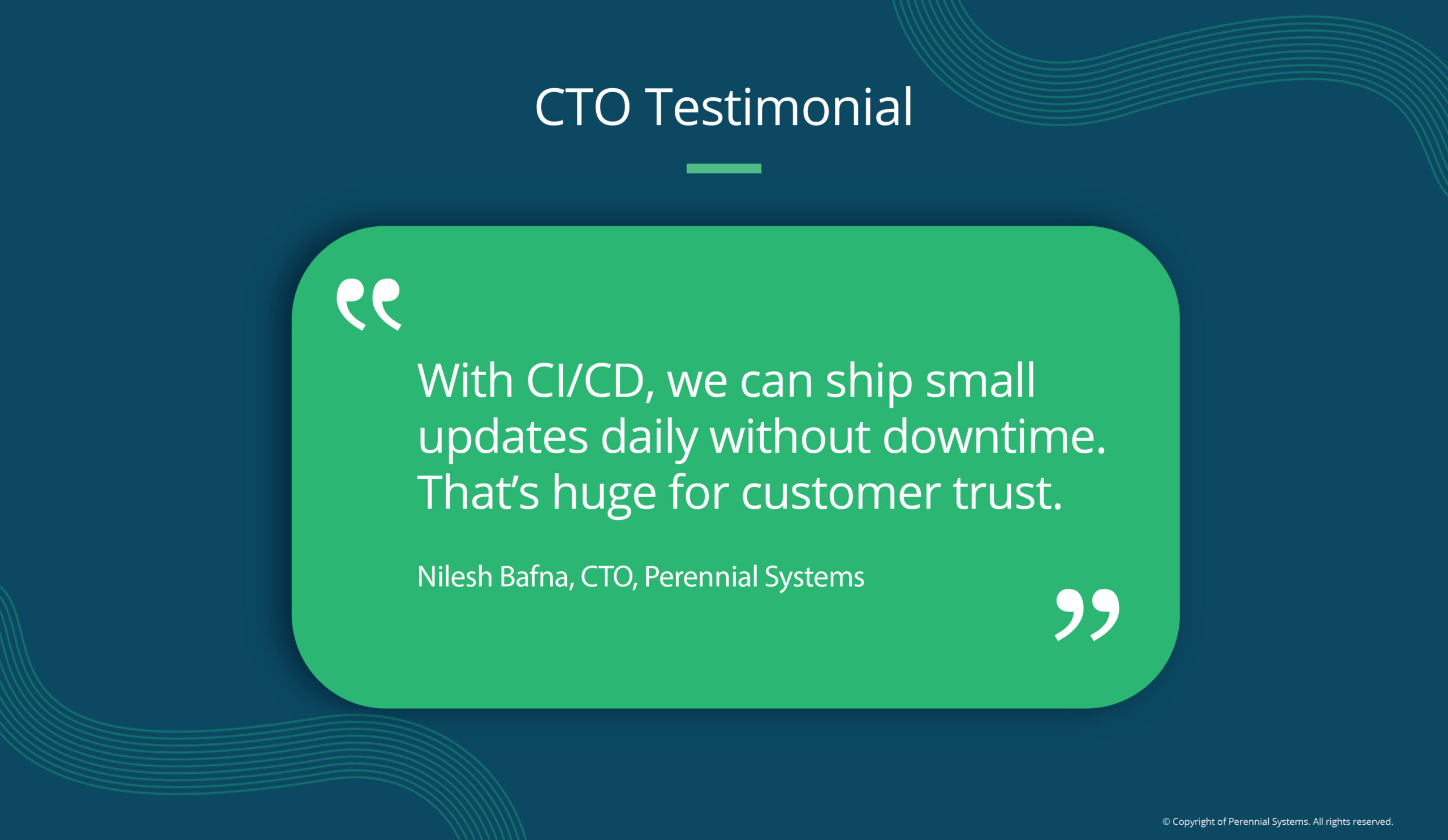 CTO testimonial CTO testimonial