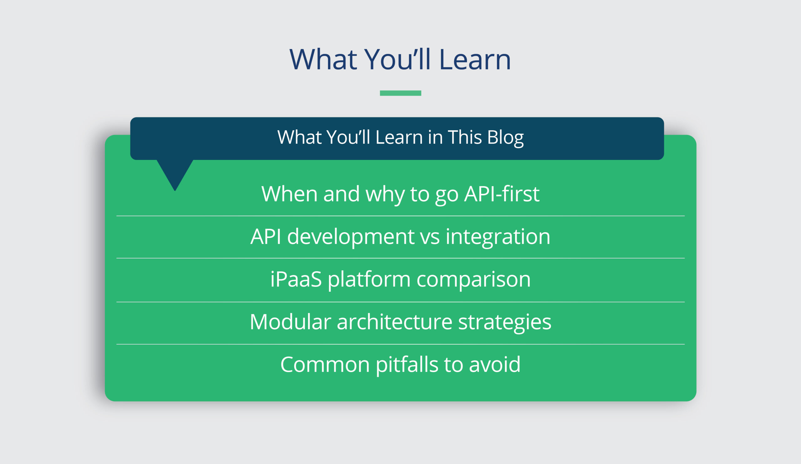 API Development and Integration - What You'll Learn